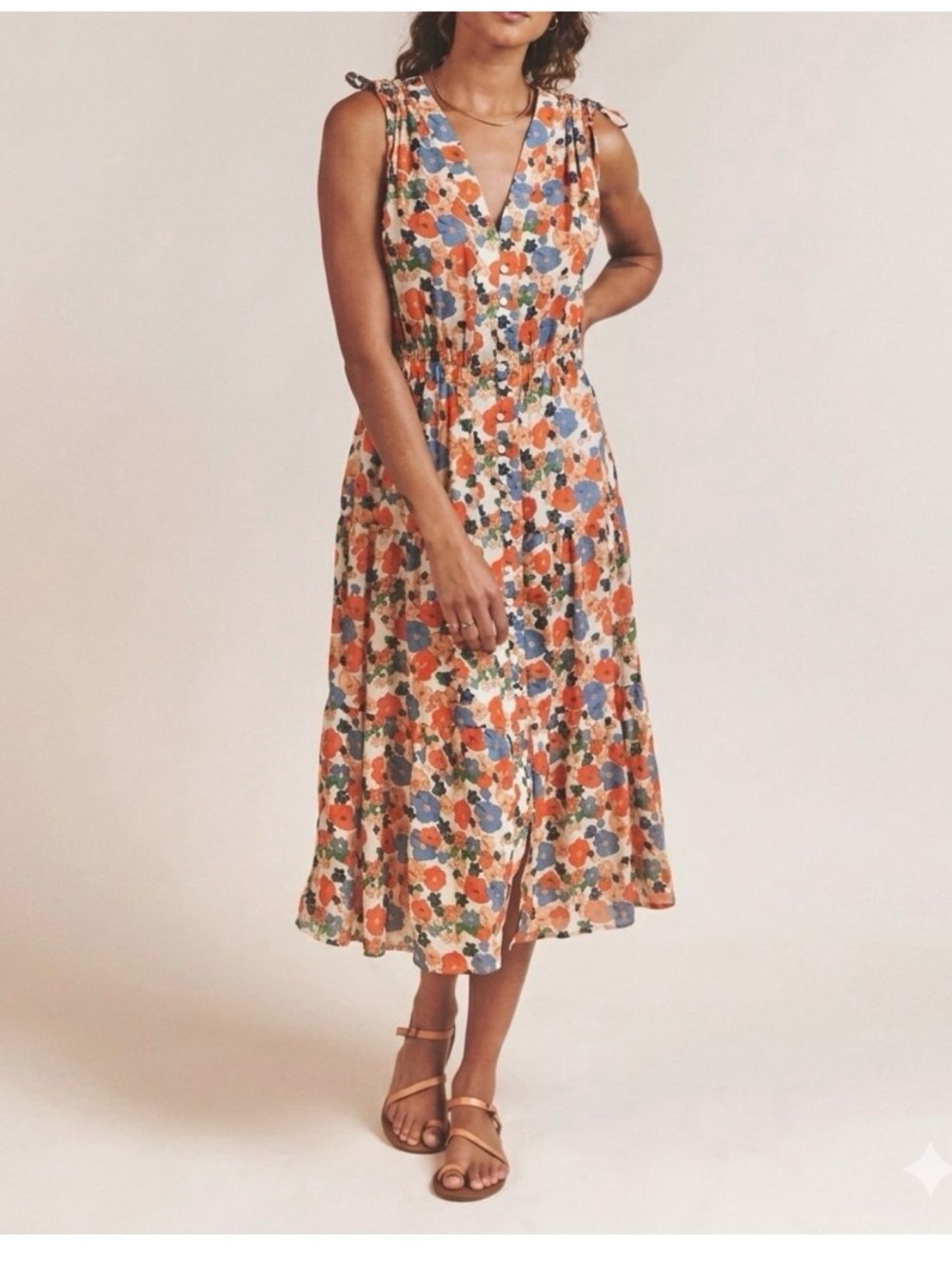 Trovata | Birds of Paradis Rae Dress in Marina floral